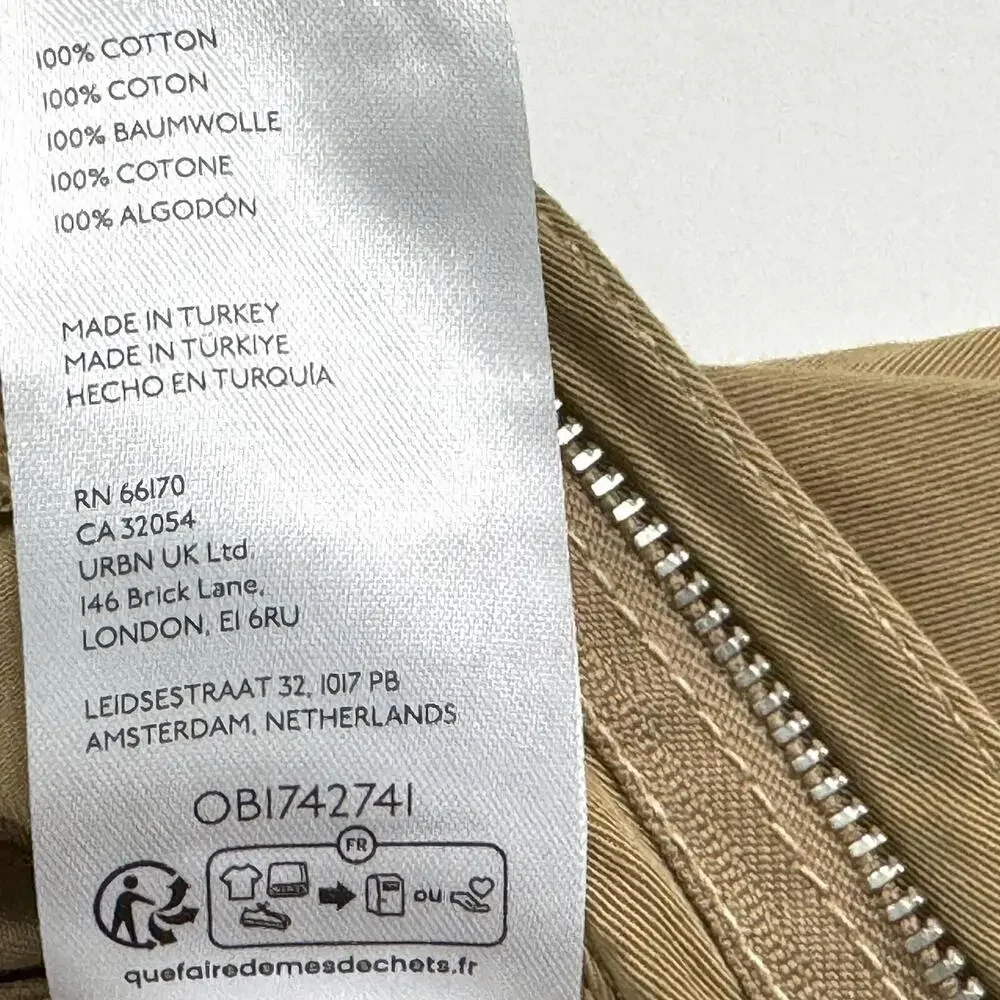 Maeve by Anthropologie Women’s Size 4 Small Brown Khaki Longline O-Ring Shorts - Picture 7 of 10